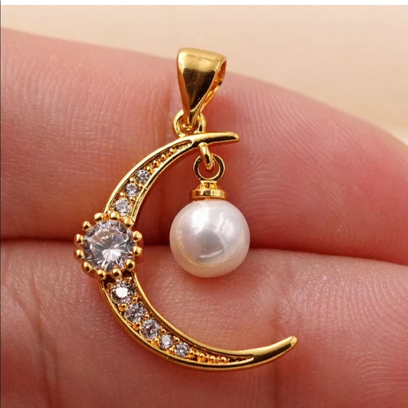 Pearl moon light pendant - Picture 3 of 4
